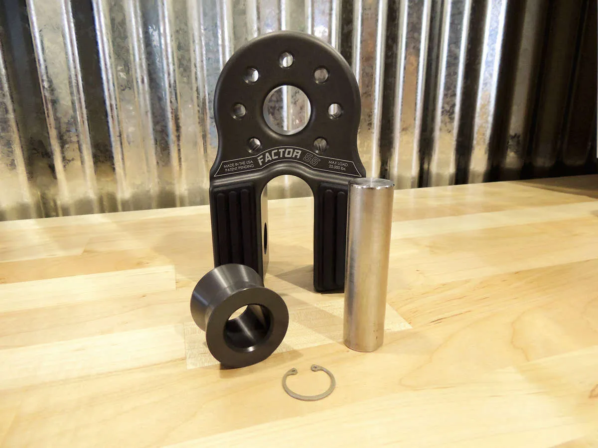 Factor 55 FlatLink XXL Winch Shackle Mount Assembly - Anodized Gray product image