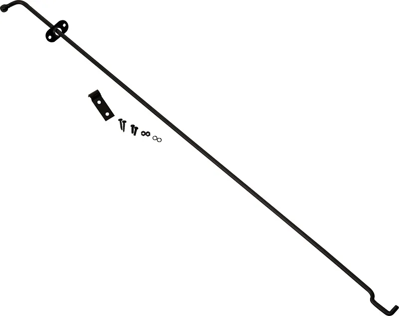 Jeep TJ Hood Prop Rod 97-06 Wrangler TJ Powdercoat Black Kentrol product image