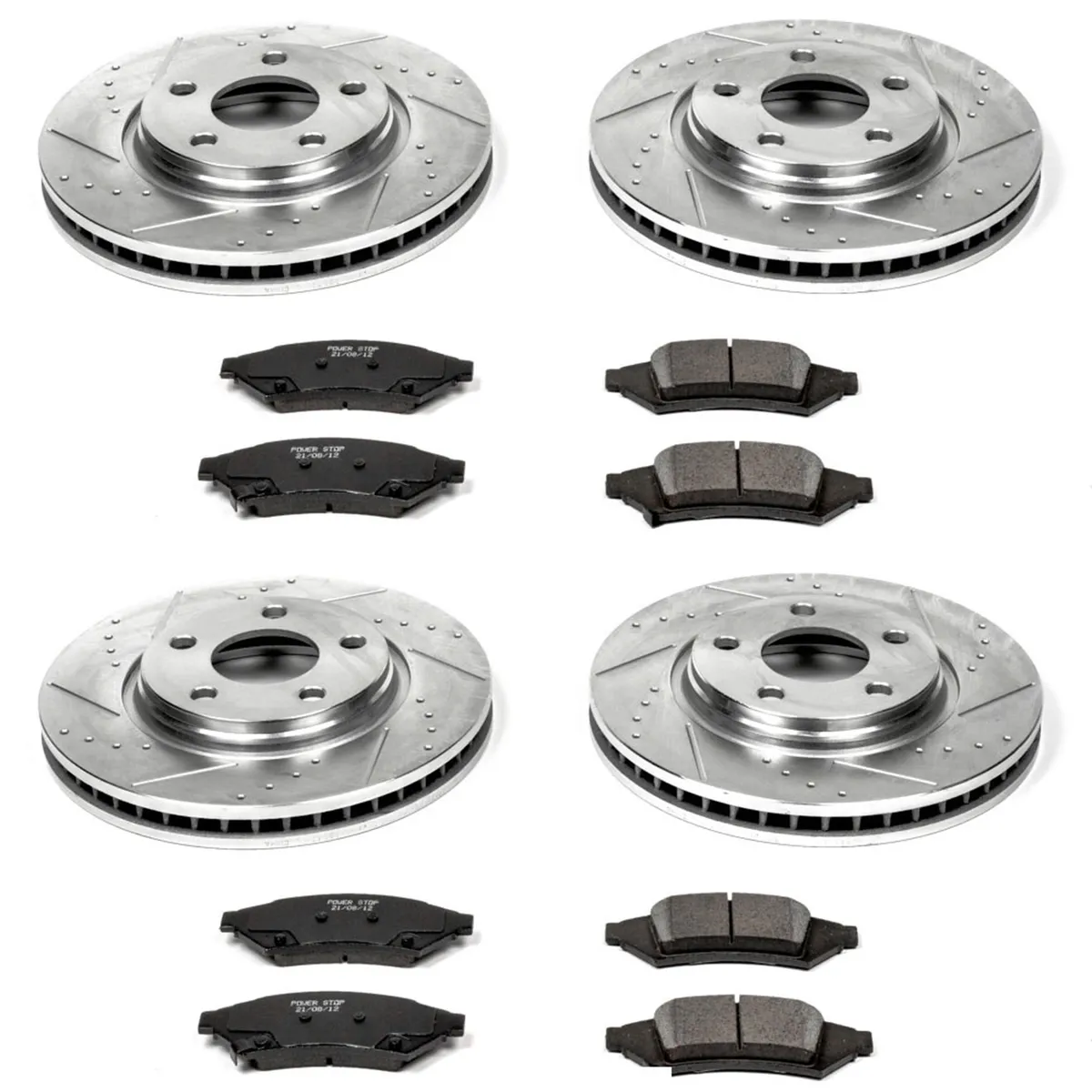 Z23 Evolution Sport Upgrade Kit: Drilled/Slotted Rotors; Carbon-Fiber Ceramic Pads W/Hardware product image