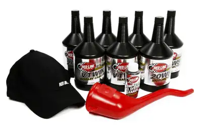 Red Line Oil Powersport Motor Oil V-Twin 20W50 Powerpack Kit Red Line Oil