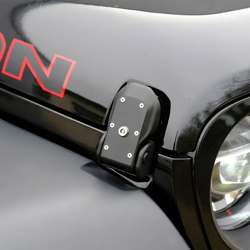 ABS Hood Latch Kit Anti-Theft for Jeep Wrangler JK JL and Gladiator JT product image