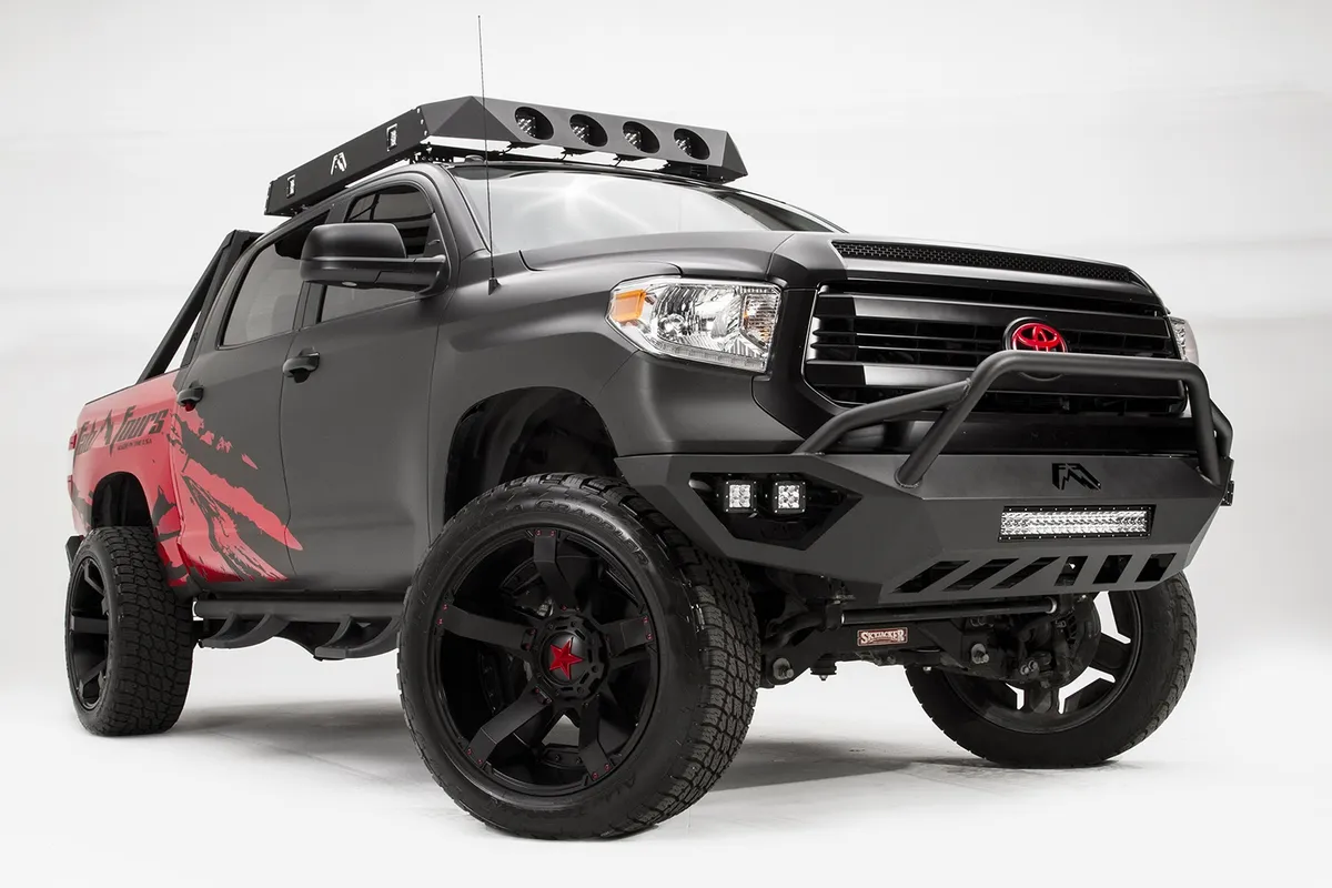 Fab Fours Vengeance Prerunner Front Bumper Fits 2014-2021 Toyota Tundra product image