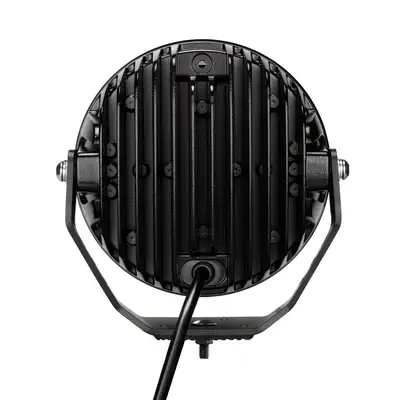 Go Rhino go Rhino 750800711drs Blackout Series - Maxround 7 LED Driving Light With Daytime Running Lights