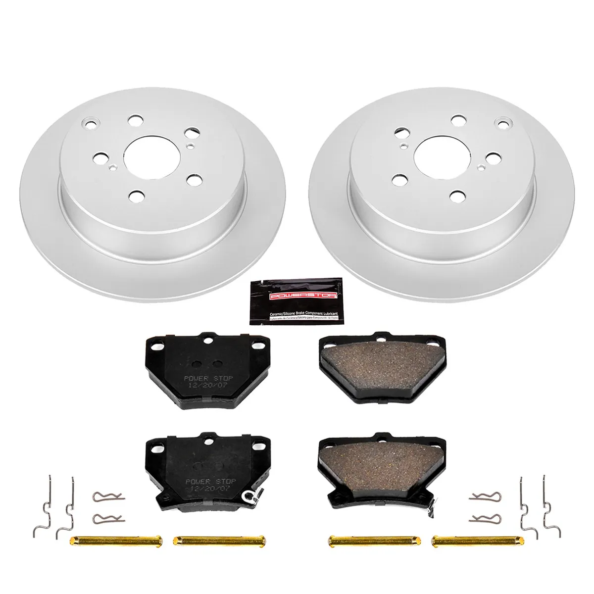 Z17 Geomet Coated Rotor Kit: Genuine Geomet Fully Coated Rotors; Ceramic Pads W/Hardware product image