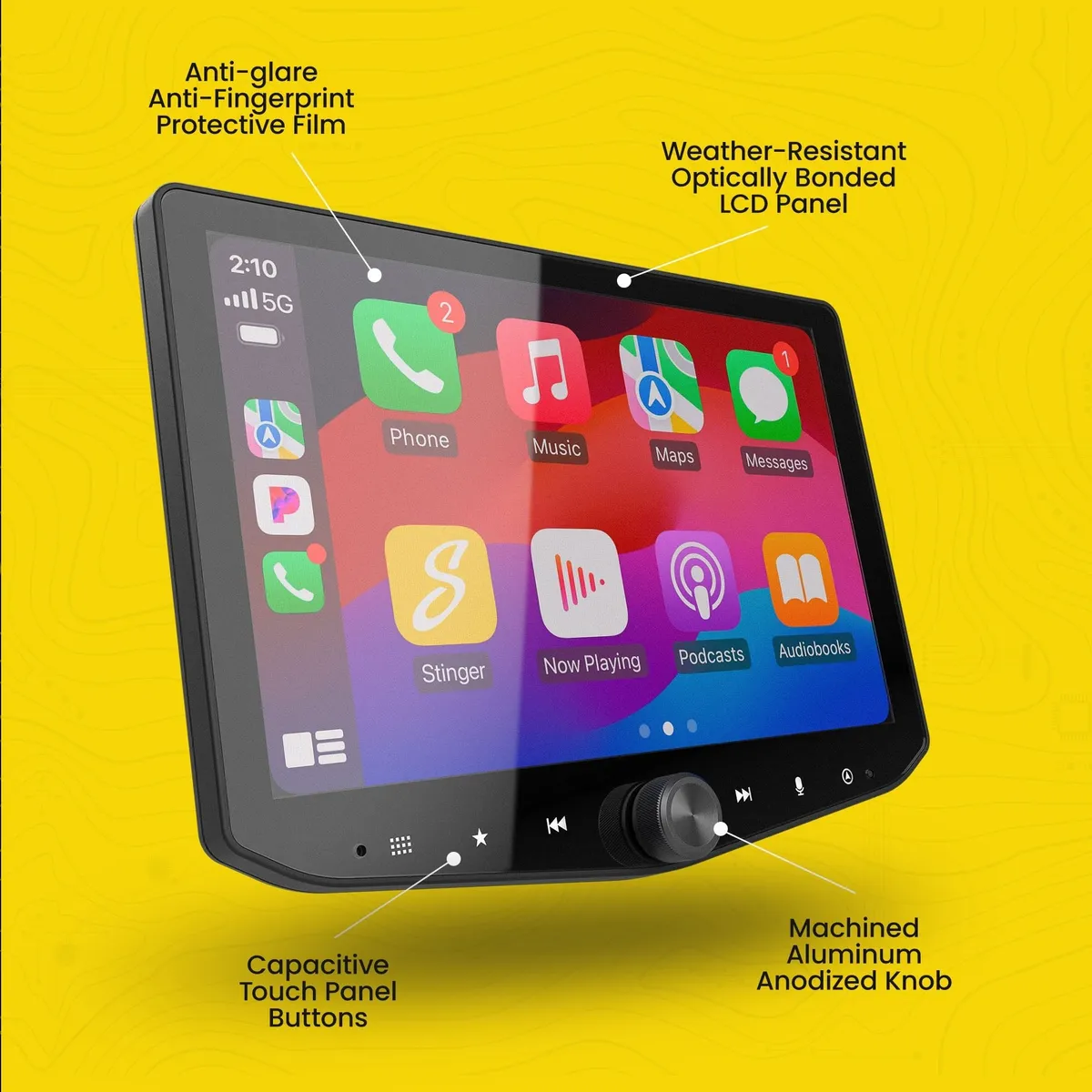 HORIZON10 Jeep Wrangler JL (2018-23)/Gladiator JT (2020-23) 10" Radio Fully Integrated Kit w/Nav Card | Displays Vehicle Info & Off-Road Mode product image