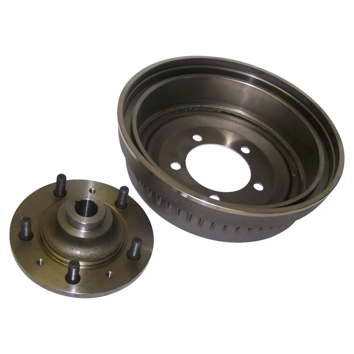 Crown Automotive Jeep Replacement Hub And Drum Assembly; Rear; w/11 in. Brakes; Incl. Hub w/Wheel Studs/Drum;