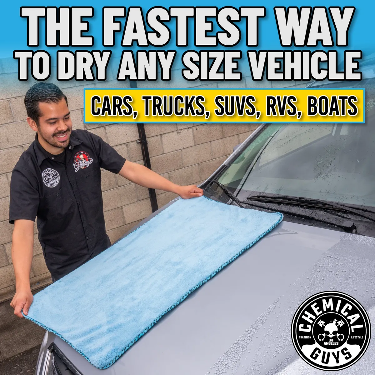 Chemical Guys Woolly Mammoth Microfiber Dryer Towel product image