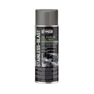 Seymour Seymour Stainless-Blast Specialty Automotive Spray Paint 13oz - Stainless Steel