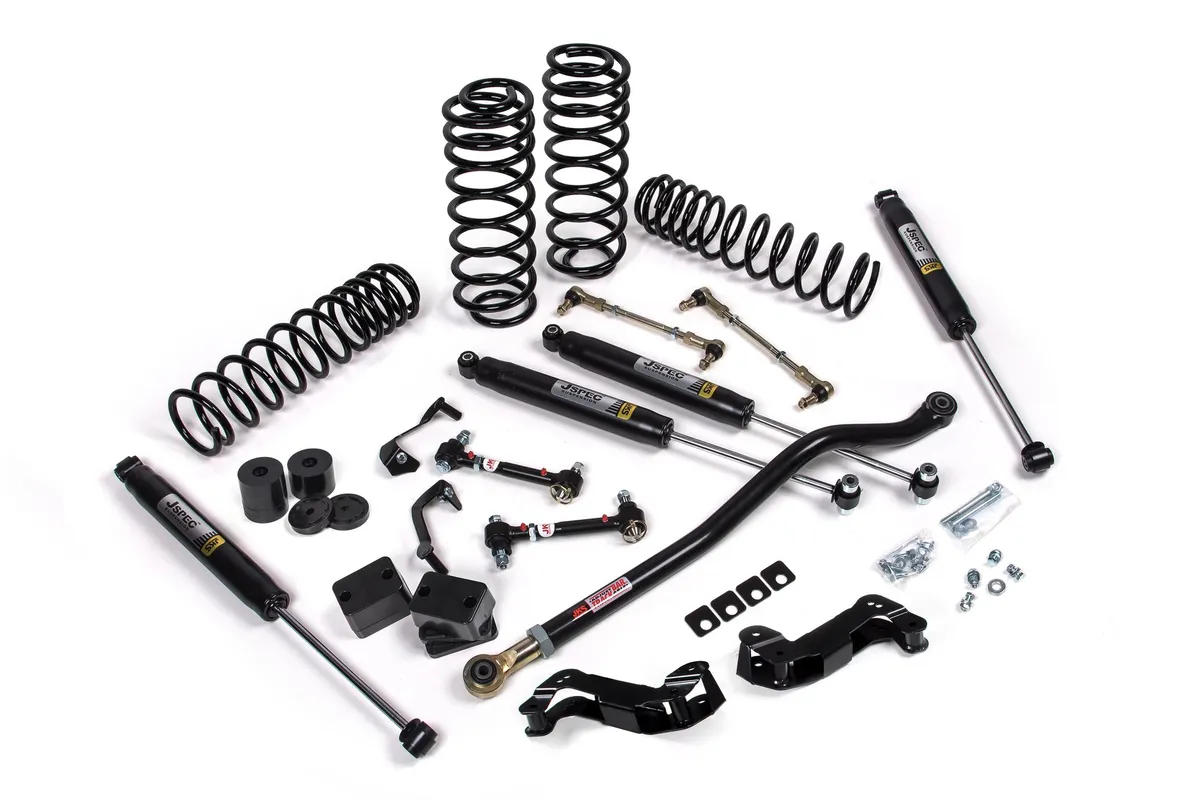 2018-2024 Jeep Wrangler JL J-Kontrol 2.5 Inch Lift Kit 4 Door w/Fox 2.0 Performance Series Shocks Standard Rate Coils JSPEC product image