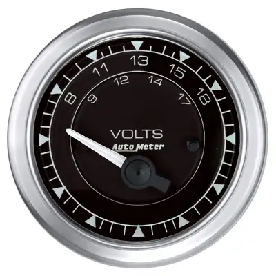 AutoMeter Gauge Voltmeter 2 1/16in 18v Elec Chrono