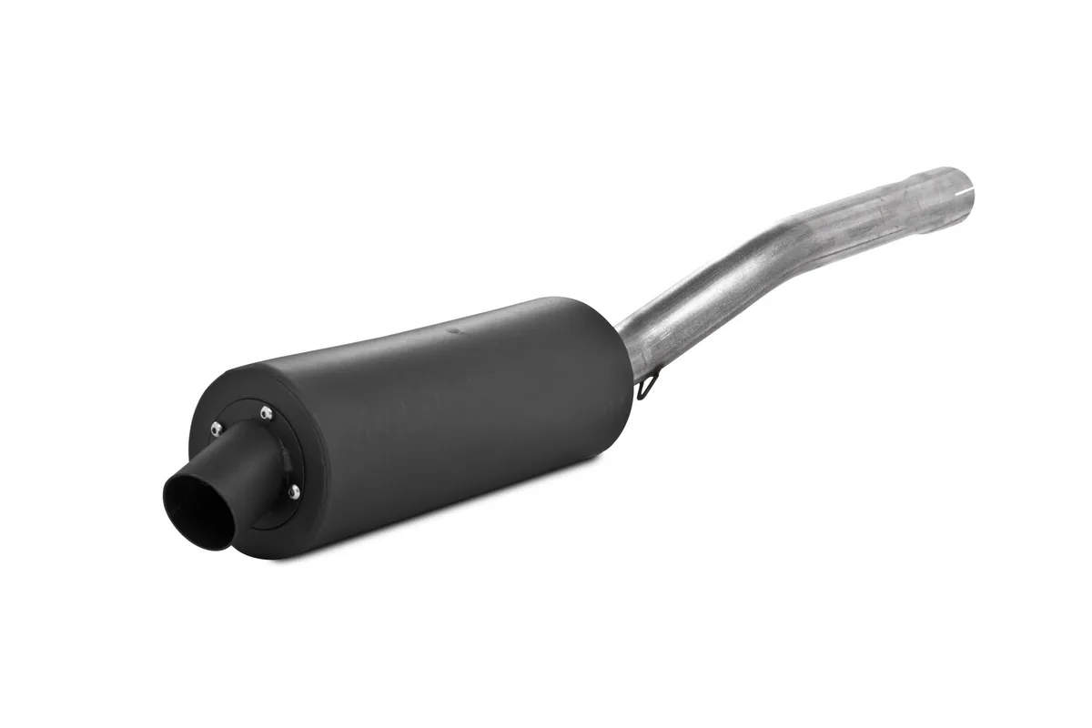 ATV Exhaust System With Sport Muffler; Slip-On System; 1.75 in. Inlet; 4.25 in. Diameter Body; Packed Muffler; product image