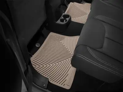 Weathertech Tan Front Rubber Mats Jeep Wrangler Unlimited 2014 +