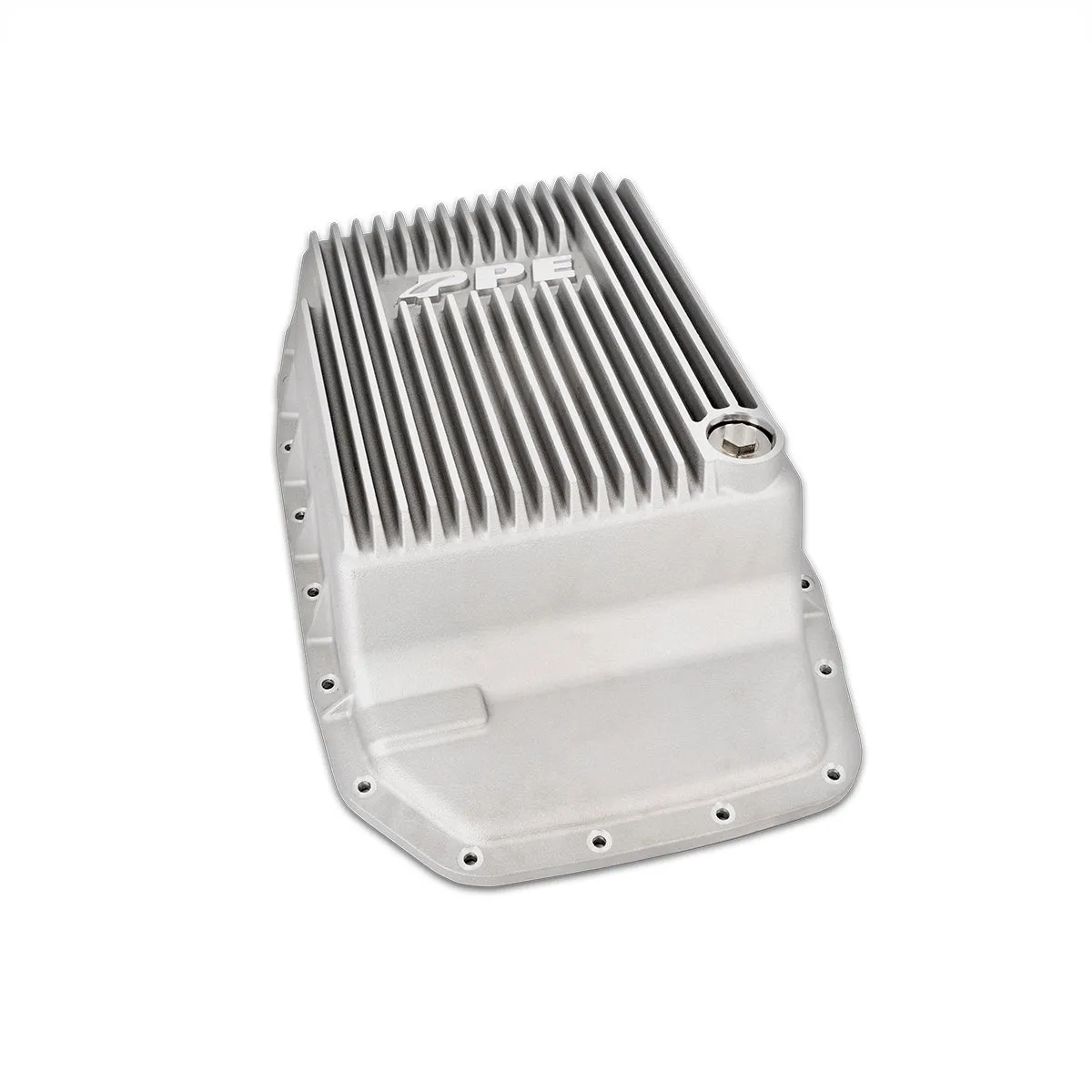 07-19 F150/Expedition/Navigator, 17-19 Super Duty 6R80/6R100 Cast Aluminum Transmission Pan Brushed Pacific Performance Engineering product image