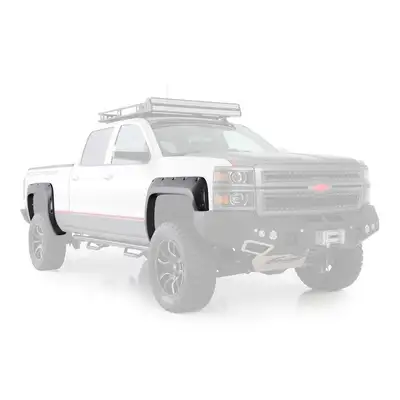 Smittybilt M1 Fender Flares - Painted - Black - 16-18 Chevy 1500 W/ 5.8' Bed