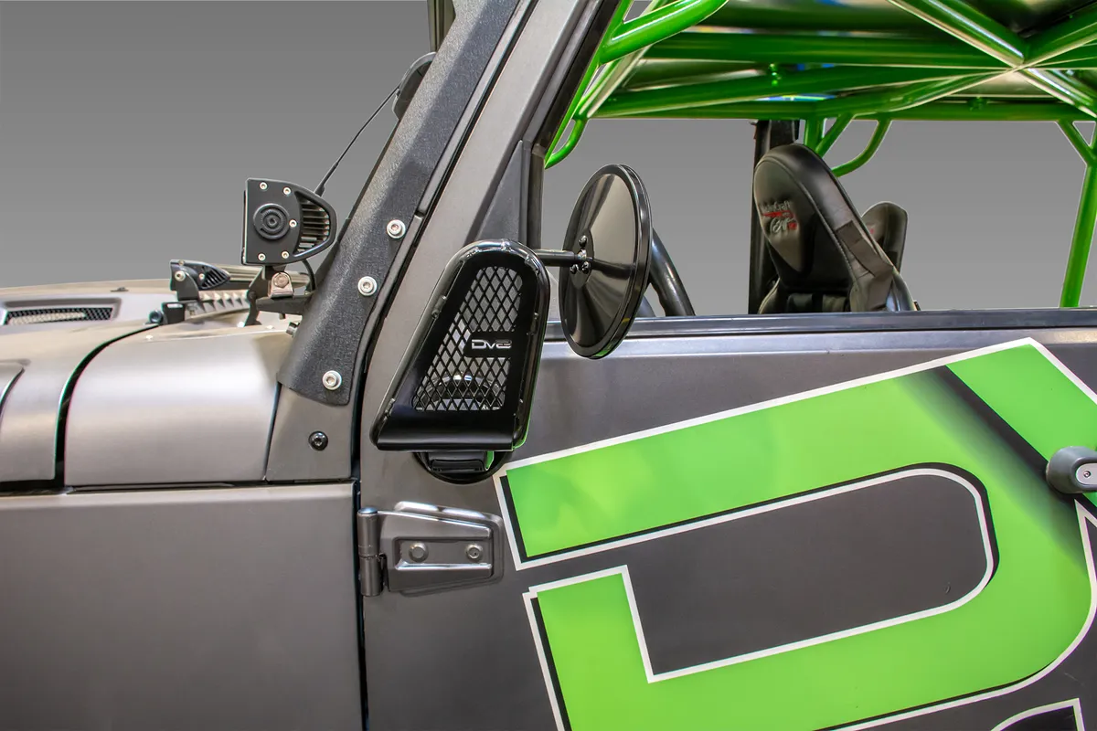 DV8 Offroad D-JP-190050-B Tubular Mirrors; Black product image