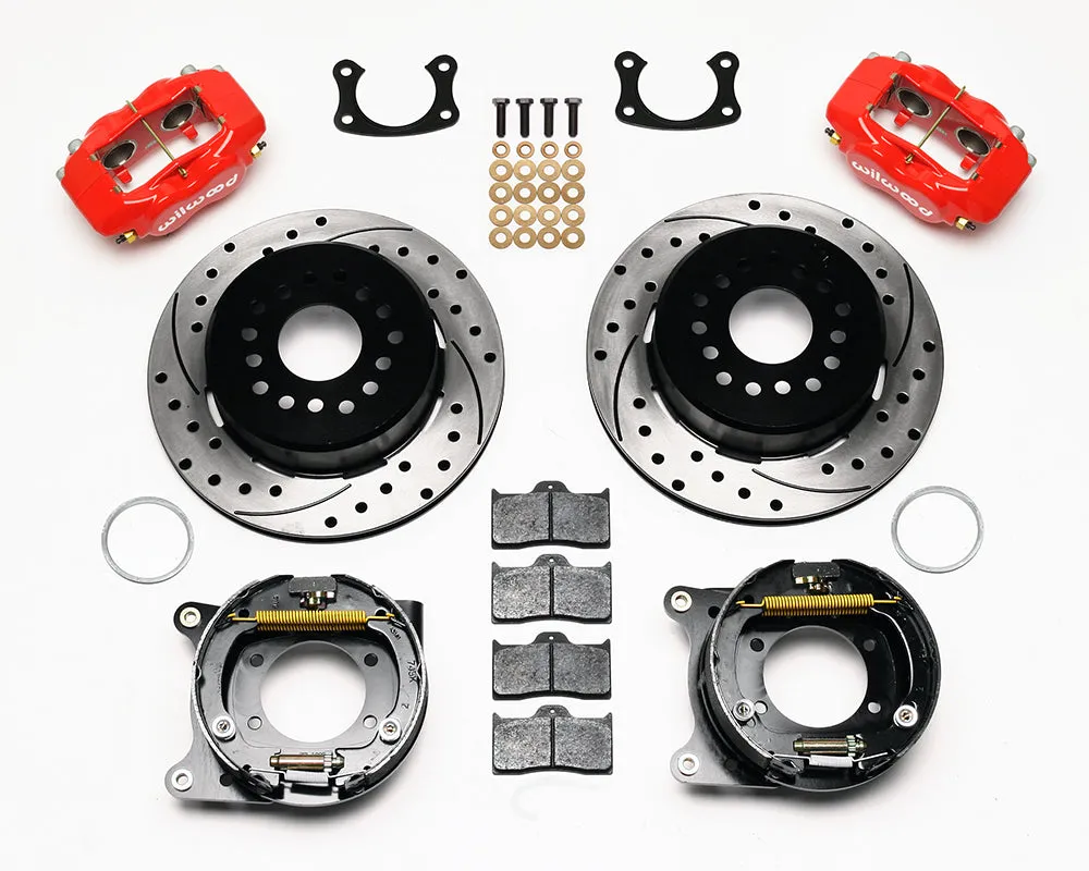 Wilwood FDLI PS Park Brake Kit Drilled Red BOP Axle 2.75in Bearing 2.75 Offset product image