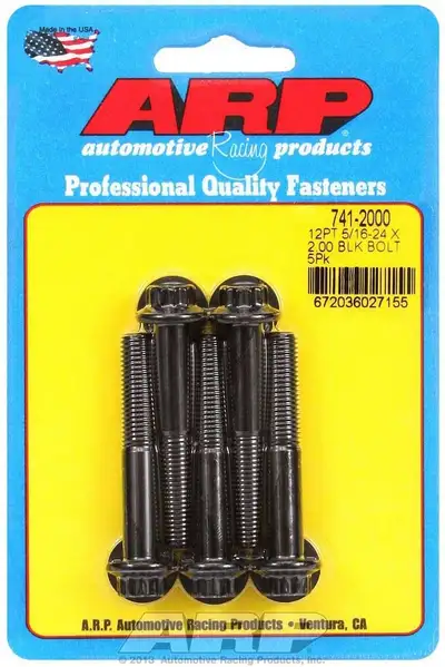 ARP Auto Racing 5/1624 X 2.000 12pt Black Oxide Bolts