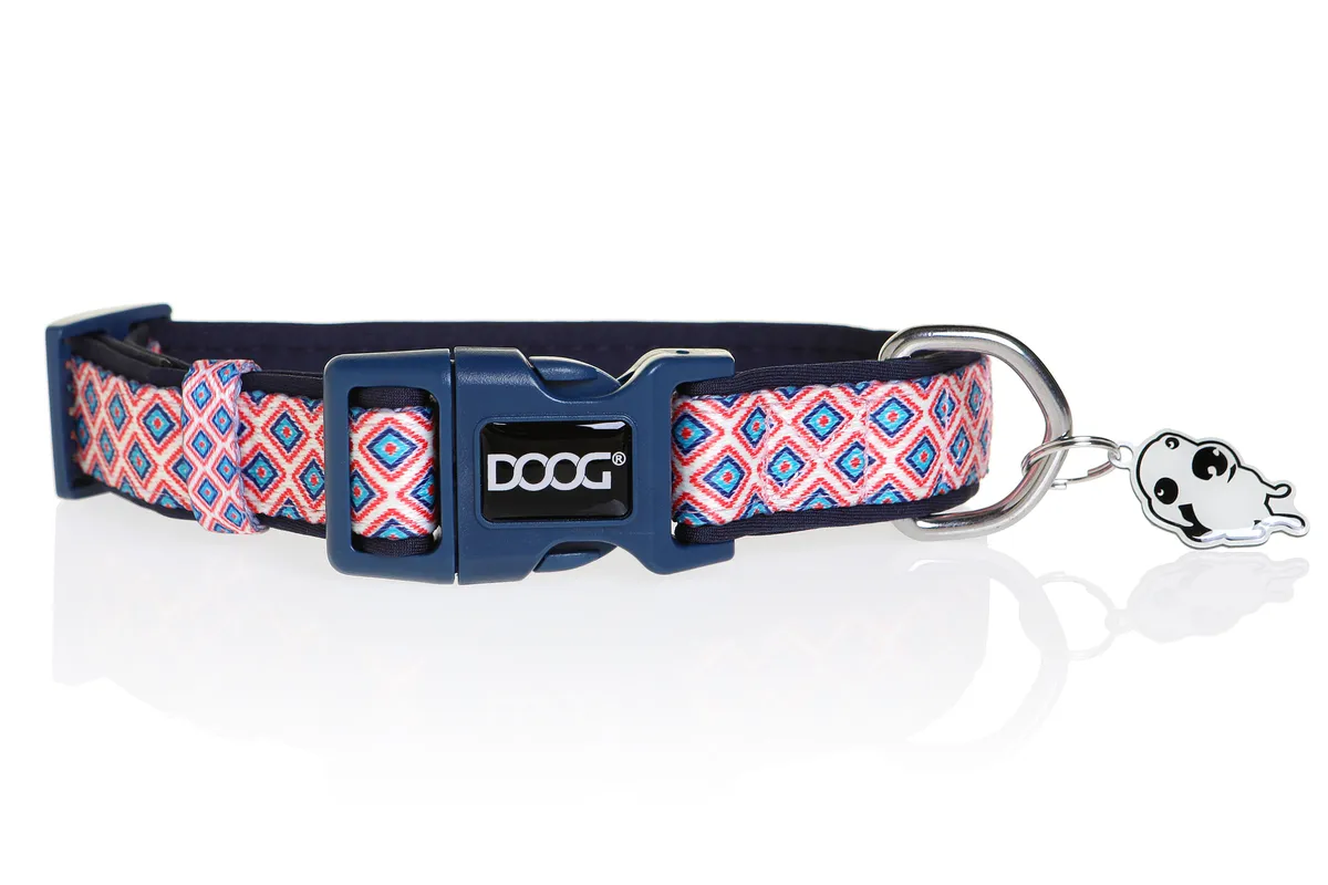 Collar Pink/Blk Star-Lg product image