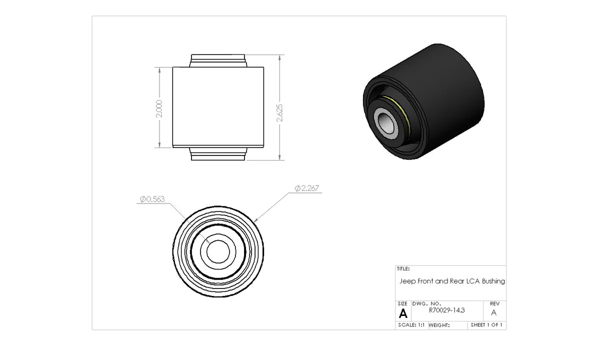 Jeep Lower Control Arm Clevite Replacement Giiro Bushing product image
