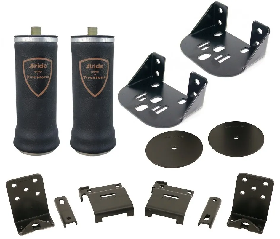 Air Over Leaf W/ 2000 LbCapacity For 2 -2.5 Inch Wide Leaf Spring W/ Side Frame Upper Mount Universal Fit 4 Inch Diameter 7076 Air Springs Brackets And Hardware Ridetech product image