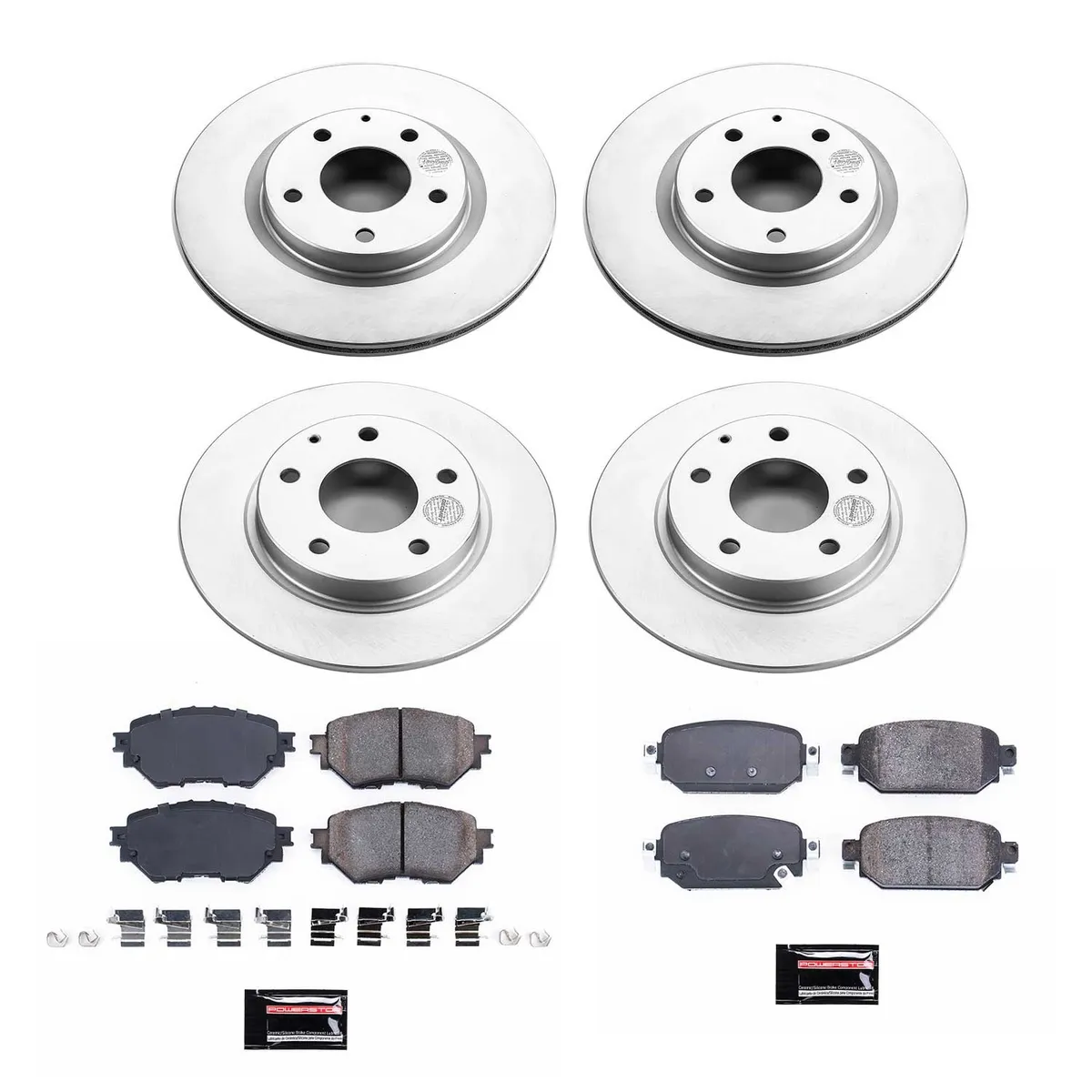 Z17 Geomet Coated Rotor Kit: Genuine Geomet Fully Coated Rotors; Ceramic Pads W/Hardware product image