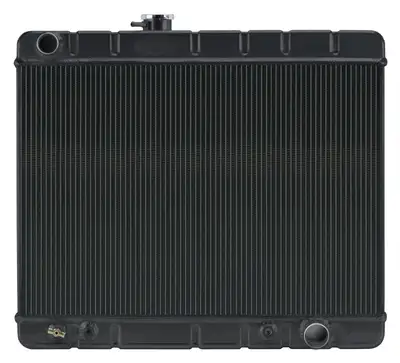 COLD-CASE Radiators 66-67 GTO With AC Automatic Aluminum Radiator Black Night Rider Series Cold Case Radiators