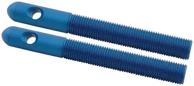 Allstar Performance Aluminum Hood Pins 3/8in Blue 2pk