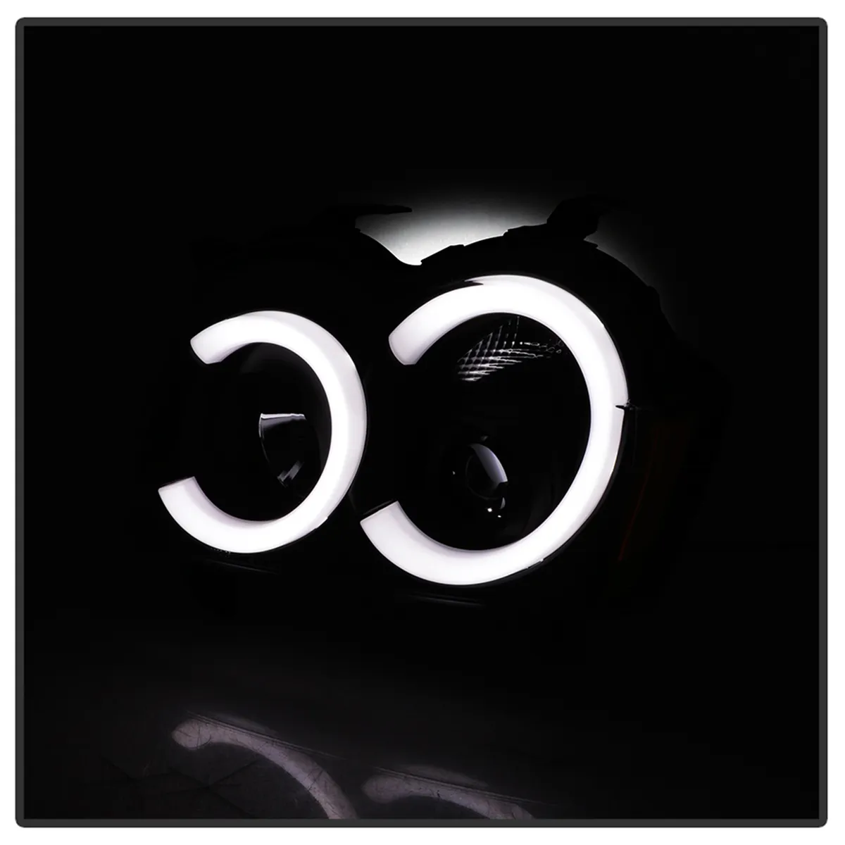 ( Spyder Signature ) Jeep Grand Cherokee 05-07 Light Bar Projector Headlights - Low Beam-HB4(Not Included) ; High Beam-H1(Not Included) ; Signal-3157NA(Not Included) - Black product image