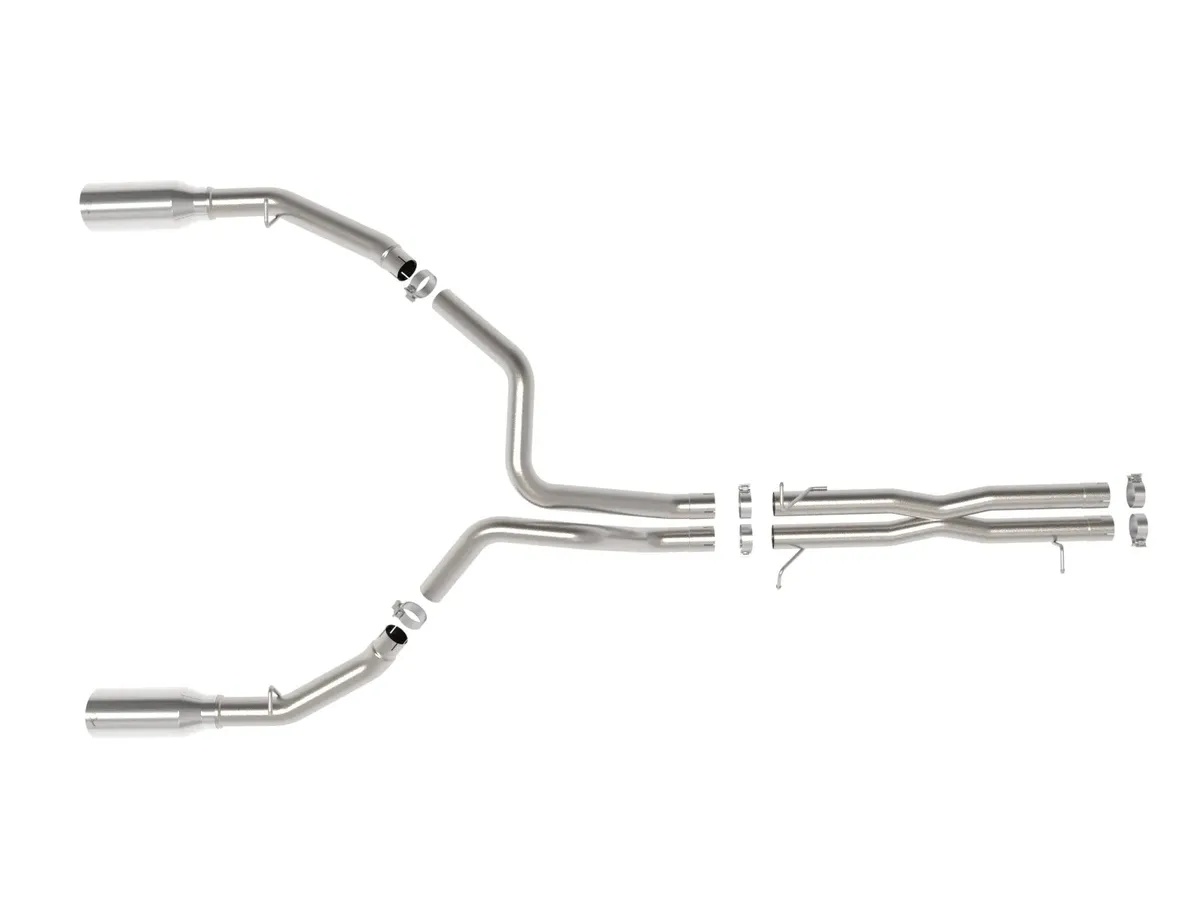 Advanced Flow Engineering Vulcan Series 3 IN to 3-1/2 IN Stainless Steel Cat-Back Exhaust System Black RAM 1500 RHO 2025 L6-3.0L (tt)-49-32087-B product image