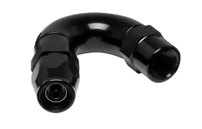 Vibrant Performance 150 Degree High Flow Hose End Fitting; -3AN; For PTFE Lined Hose;