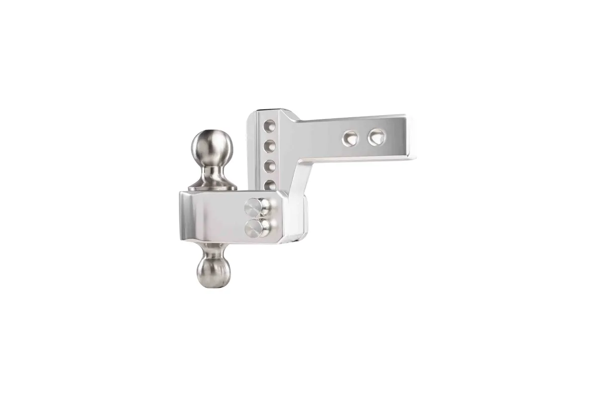 2.0" Aluminum Medium Duty Hitch 2" Drop/Rise w/ Stainless Steel Dual Ball product image