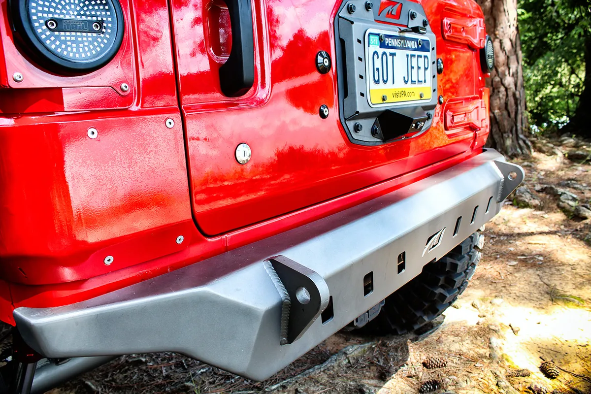 Motobilt Crusher Rear Bumper - Bare Steel - JL product image