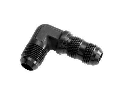 Redhorse Performance 08 90 Degree Male An/Jic Bulkhead Adapter Black