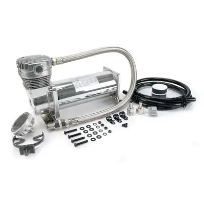 Viair Corporation "460C Chrome Compressor Kit, 3/8"" Port (12V, 100% Duty, Sealed)"