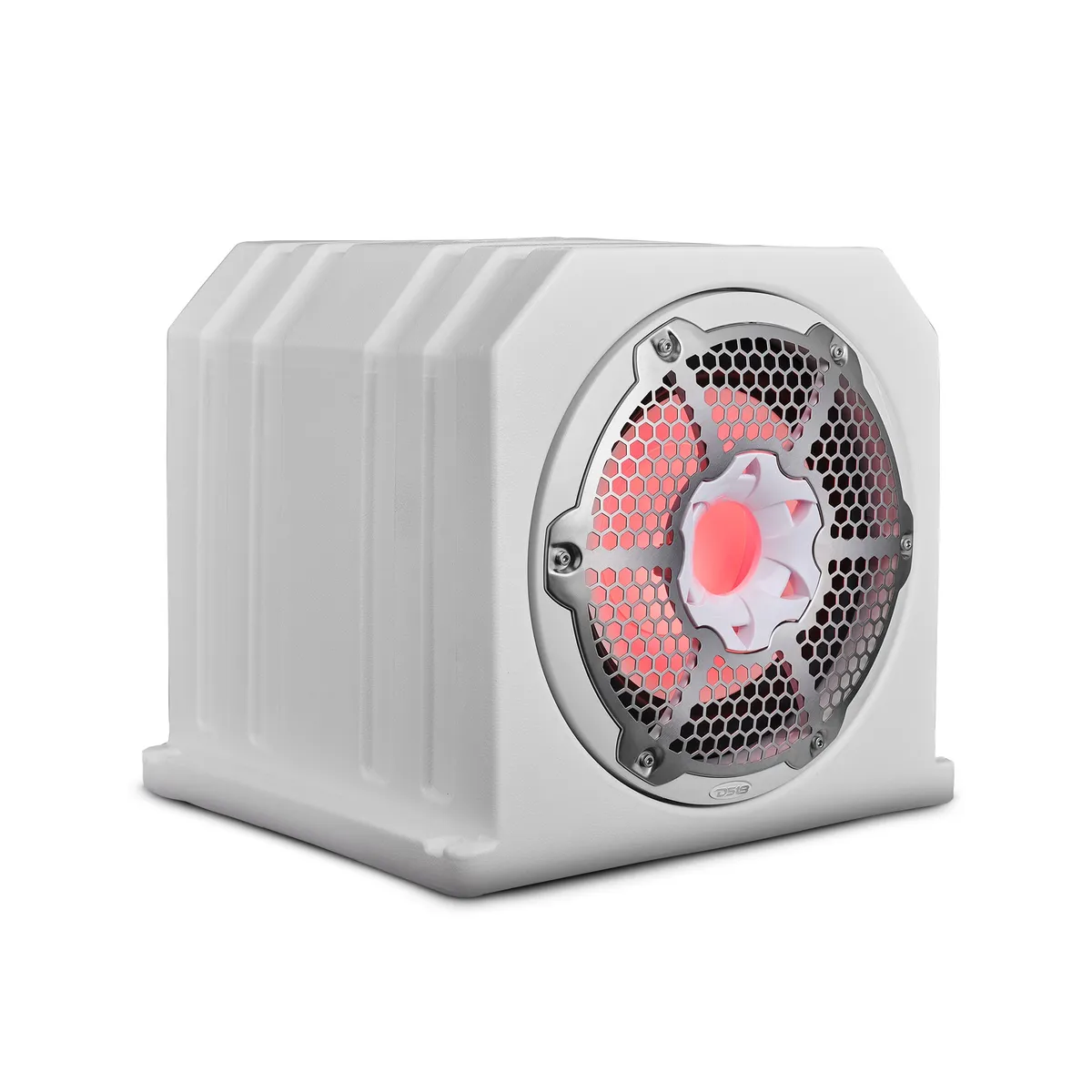 Dual 10" Marine Subwoofer Enclosure With 10" Passive Radiator And LED RGB Lights 350 Watts Rms 4-Ohm (Nxl-10sub Included) product image