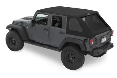 Bestop Jeep Trektop - Jeep 07-18 Wrangler JK 4-Door (Premium Black Twill) Bestop