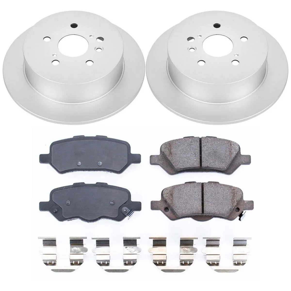 Z17 Geomet Coated Rotor Kit: Genuine Geomet Fully Coated Rotors; Ceramic Pads W/Hardware product image