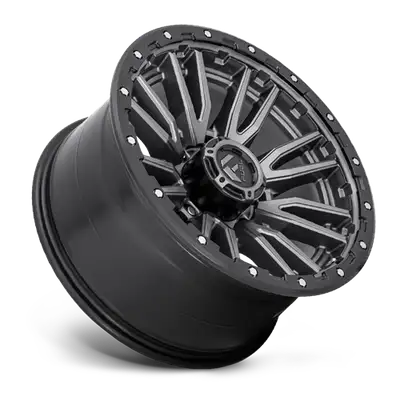 Fuel Off-Road Aluminum Wheels 20X9 Rebel D680 8 On 180 Matte Gunmetal Gray Black Bead Ring 124.3 Bore 1 Offset Fuel Off Road Wheels
