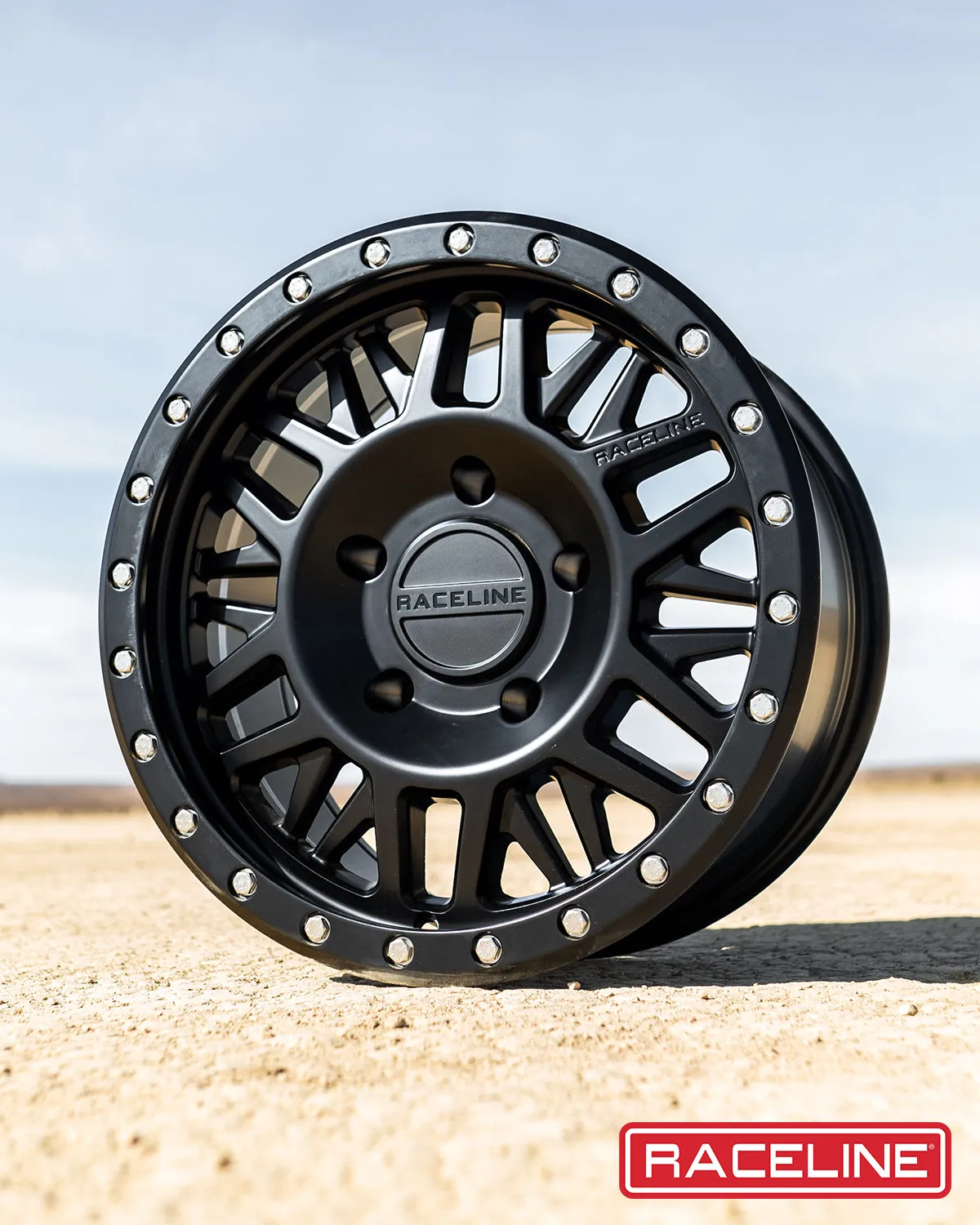 Aluminum Wheels 17x9 Ryno 951B Satin Black -12 Offset 8 on 170 Bolt Pattern 130.8 Bore Raceline product image