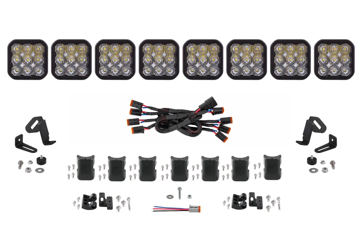 Diode Dynamics - SS5 Sport Universal CrossLink 8-Pod Lightbar White Driving product image
