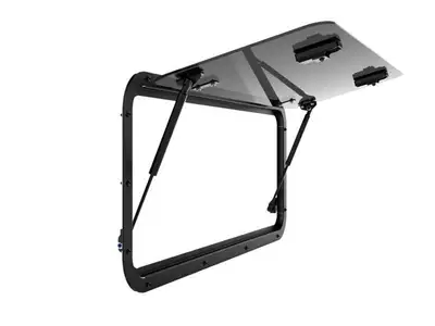 Front Runner Gullwing Window; w/Glass; For 1983-2016 Land Rover Defender;