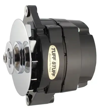 Tuff Stuff Performance Accessories GM Alternator 140 amp 1- Wire Black 12 Clocking