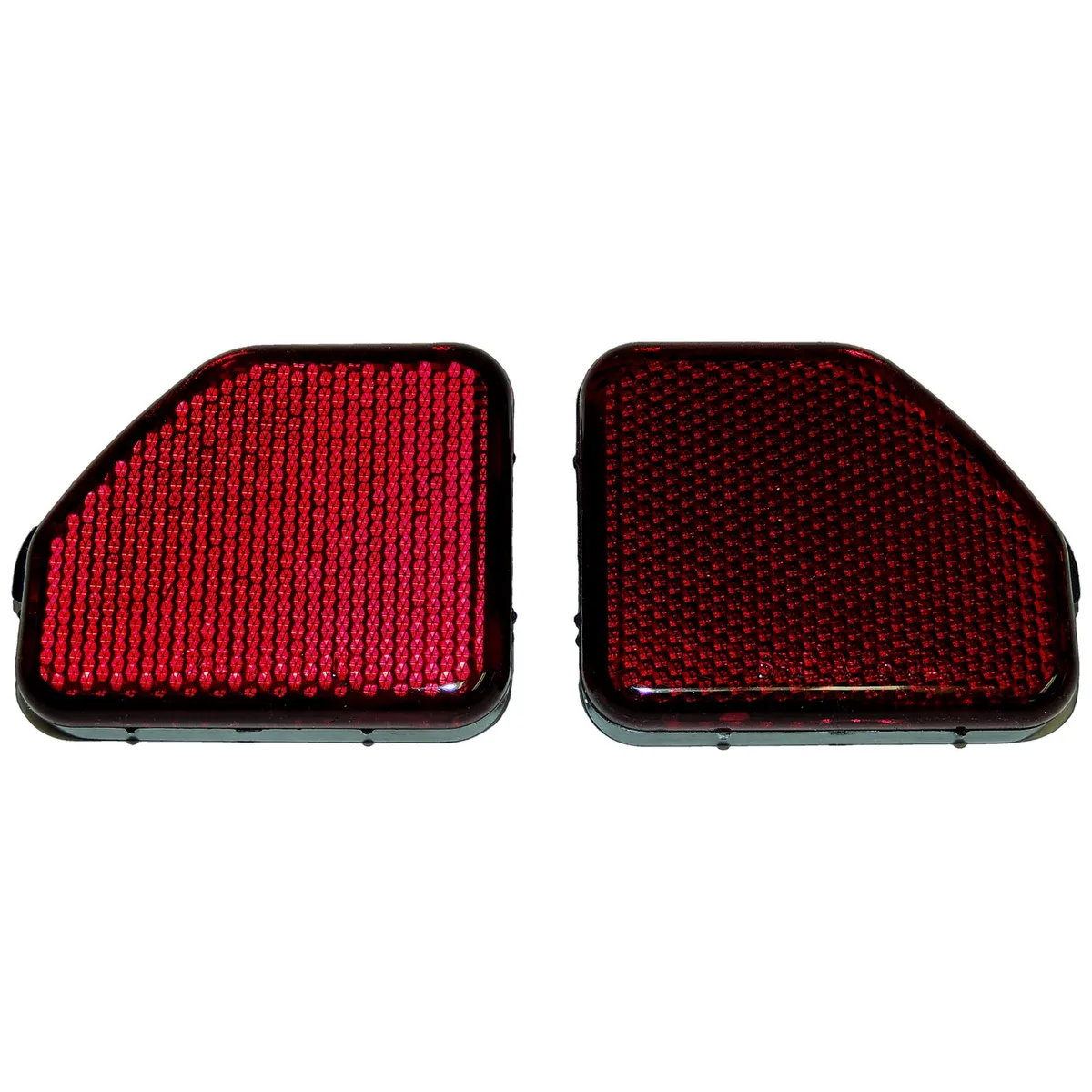 Rear Fascia Reflector Set for 2018+ Jeep JL Wrangler; Red Plastic product image