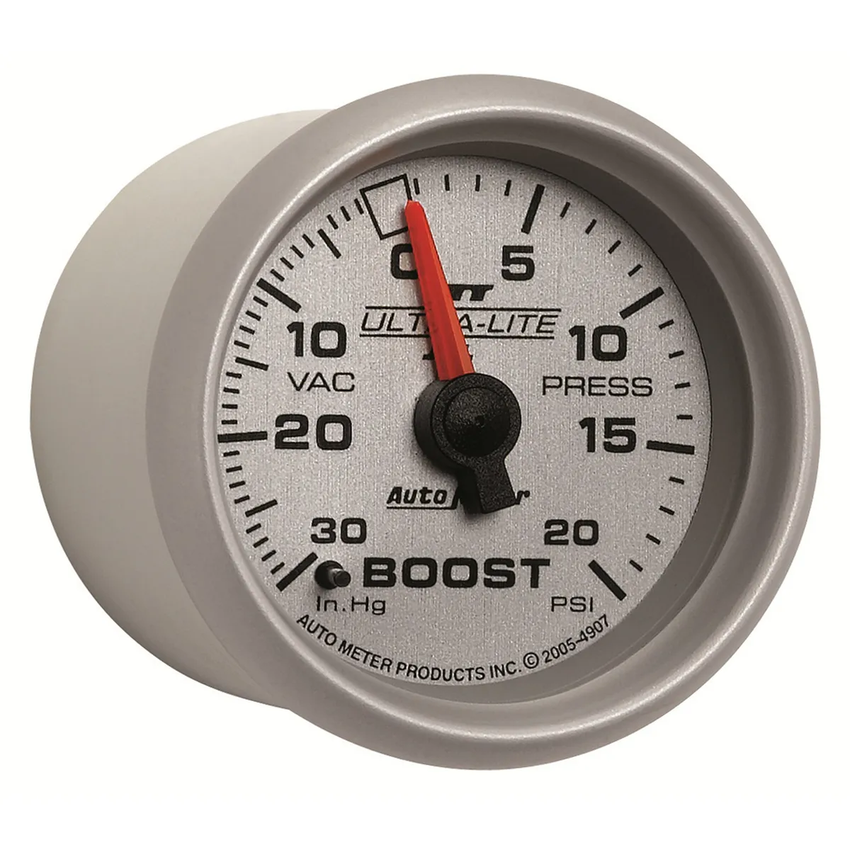 Gauge, Vac/Boost, 2 1/16", 30inHg-20psi, Mechanical, Ultra-Lite II product image