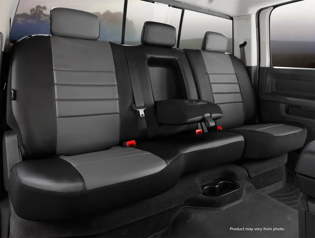 FIA SL62-90 GRAY SL60 Series - Leatherlite Simulated Leather Custom Fit Rear Seat Cover- Gray product image