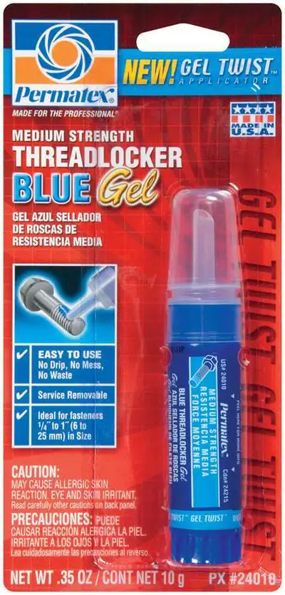 Permatex Medium Strength Threadlocker Blue Gel 10g Gel Twis
