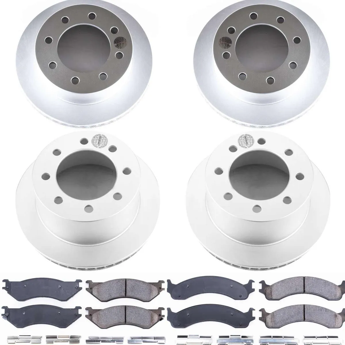 Z17 Geomet Coated Rotor Kit: Genuine Geomet Fully Coated Rotors; Ceramic Pads W/Hardware product image