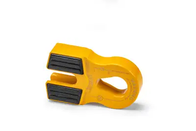 Factor 55 Factor 55 00375-03 Flat Splicer 3/8-1/2 Synthetic Rope Splice-On Shackle Mount -- Yellow