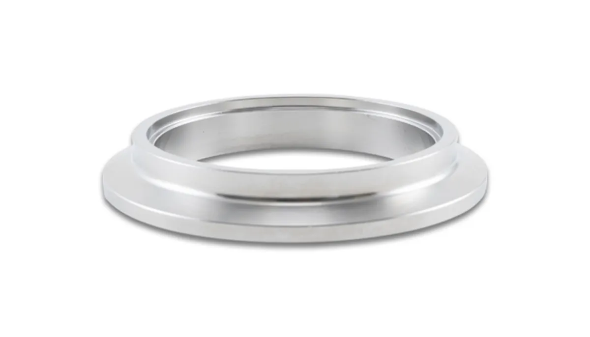 Turbo Inlet Flange; 92.1MM Flange O.D.; 3.8MM Apex W; 77.8MM CRMD; 1.4MM CRMDH; 67MM Port ID; 12.7MM Thickness; 2.75 in. Tube Recess ID; 3MM T. Recess Depth; 304 Stainless Steel; product image