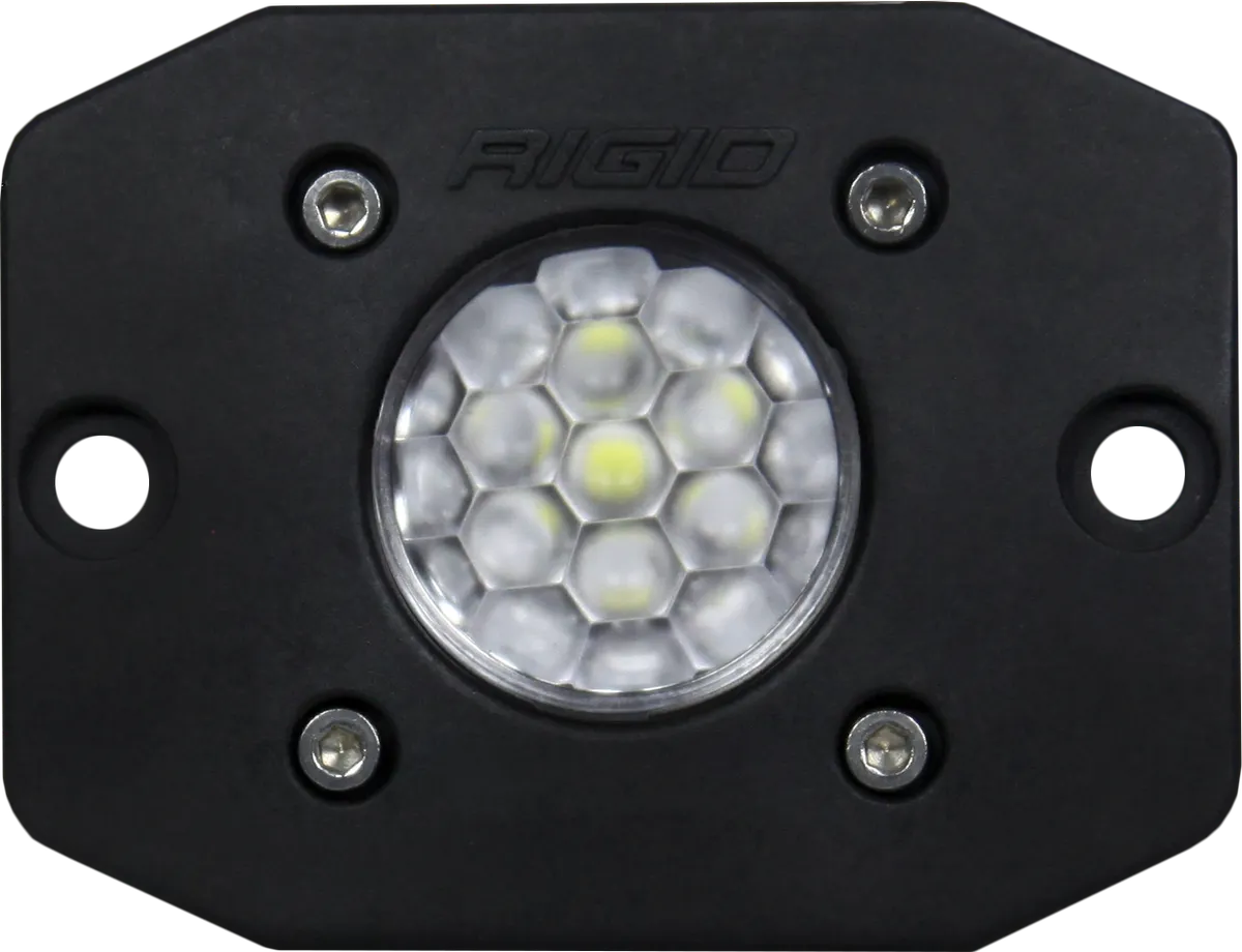 RIGID Ignite LED Light, Diffused Lens, Flush Mount, Black Housing, Single product image